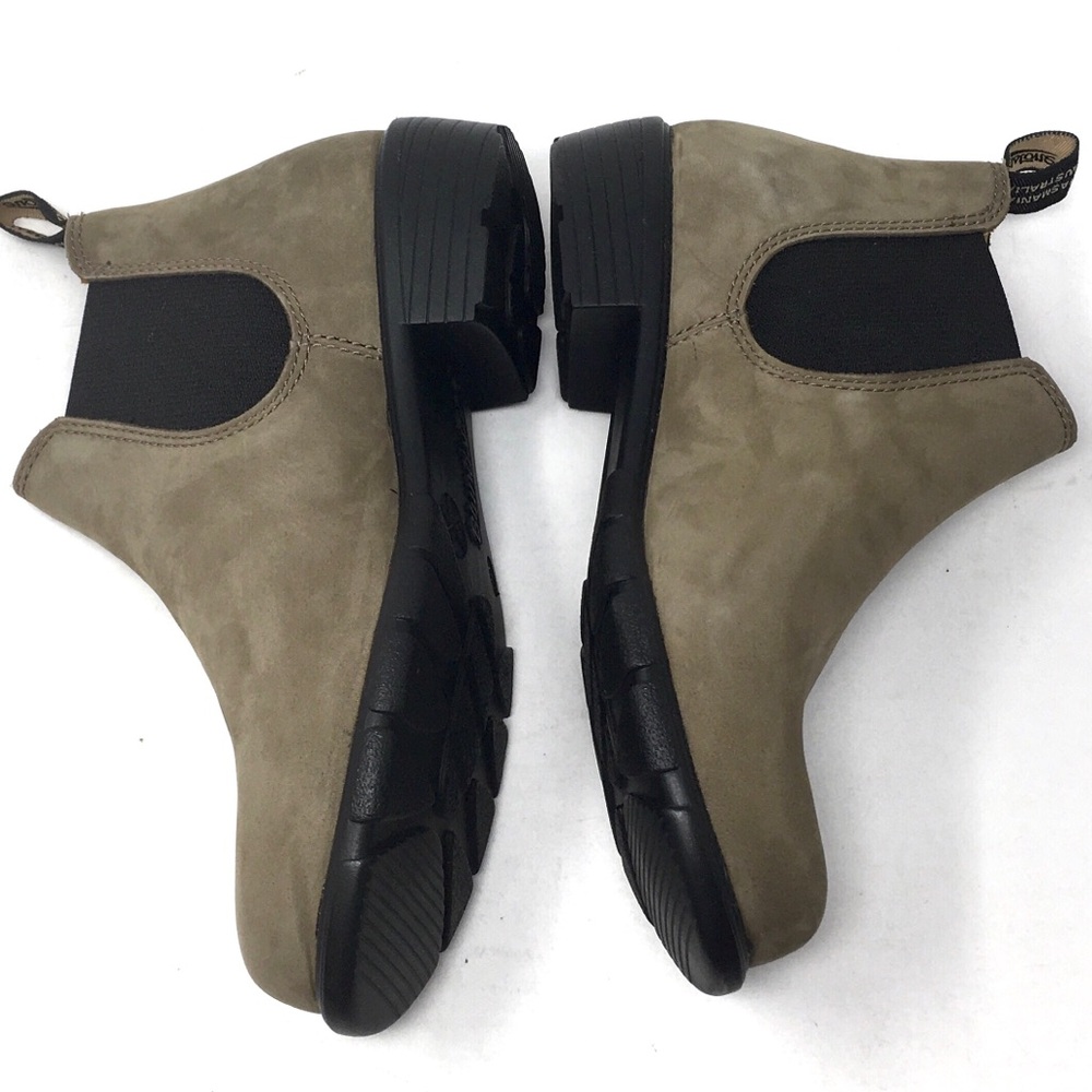 Blundstone 1974 Ankle Suede Leather Stone Nubuck Heeled Chelsea Boots US 7 - Picture 11 of 16